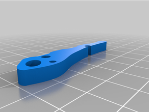 établi courbé rivière retour arrière couteau 3d print model - Mito3D