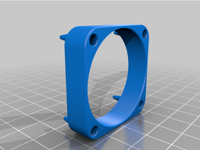 10mm 247mm fan adapter 40mm fans - extension tunnel 3d print model - Mito3D