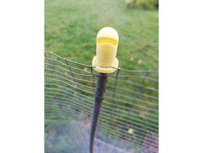 bullet fence pole fencing gardening hens 3d print model - Mito3D