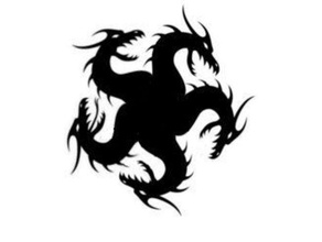 tiamat symbole dragon donjons dragons 3d print model - Mito3D