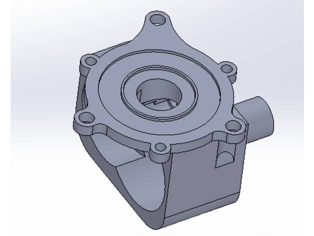 eléctrico ventilador caja cambios reparar 3D print model - Mito3D