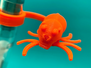 kıpır örümcek kalem topper dolma klips cadılar bayramı 3d print model - Mito3D