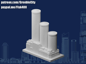 greeblecity financial center aka wise men 3d print model - Mito3D