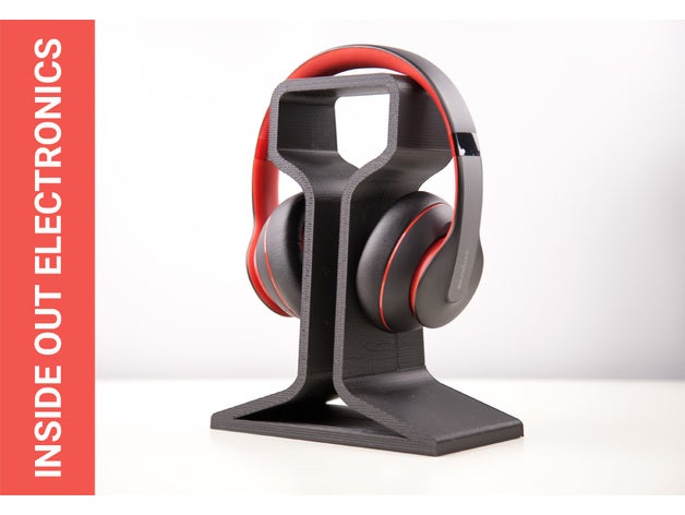 rotaia ispirato cuffie In piedi Audio audiofilo giochi cuffia appendiabiti titolare supporto musica 3D print model - Mito3D