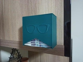 dispenser lens wipes glasses 3d print model - Mito3D