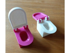 lego duplo minou toilette 3d print model - Mito3D