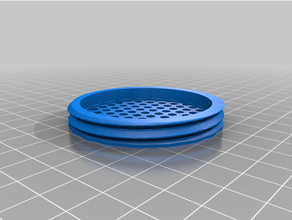 60mm gas mask valve cover 3d print model - Mito3D