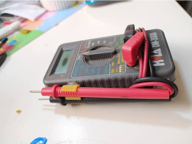 easy tie voltmeter probes 3D print model - Mito3D