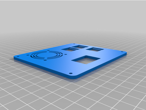 mpcnc control box-ethernet keystone connections box faceplate add-on 3d print model - Mito3D