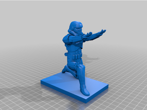 stormtrooper pen holder thicker stand 3d print model - Mito3D