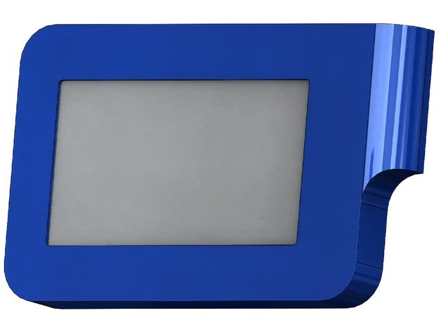 7 inch touchscreen design case lcd screen display housing pi raspberry rpi mount 3D print model - Mito3D
