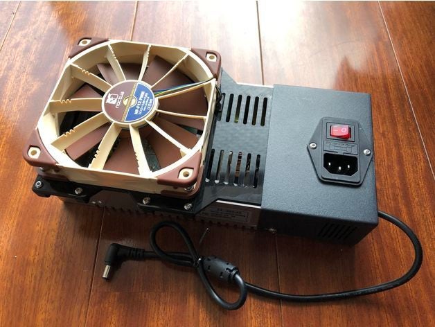 Kingroon kp3s psu 12cm ventilateur monteur kingroonkp3s monter 3D print model - Mito3D