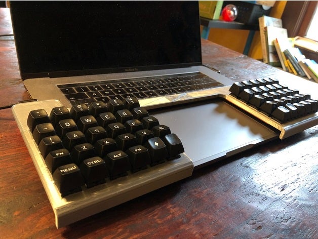 montañés 60 orto semi split mecánico teclado 3D print model - Mito3D