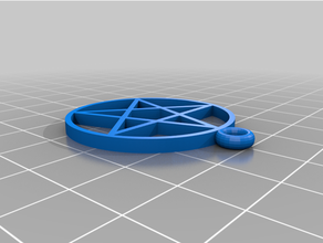 Pentagramm Ohrring Ohrringe Halloween Hexe 3d print model - Mito3D