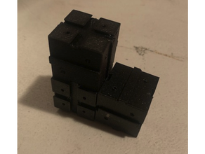 interativo cubo enigma 3d montagem bola desafiador 3d print model - Mito3D