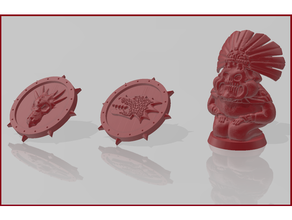 símbolo sangue tigela peles fantasia futebol miniatura lagarto skinks 3d print model - Mito3D