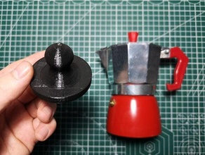 moka pot barista tamper coffee espresso temper kitchen tool 3d print model - Mito3D