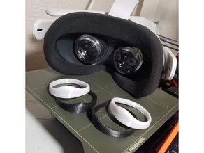 oculus quest 2 light blocker remixed tanvach's lens protector 3d print model - Mito3D