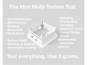 Mini multi torture Prüfung 3d print model - Mito3D