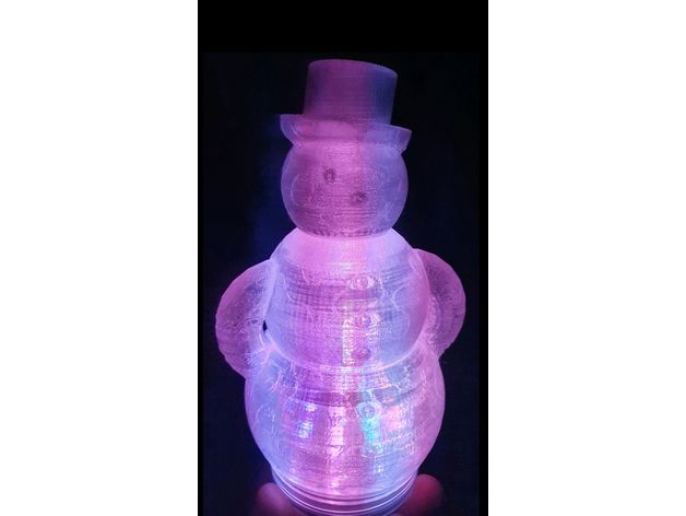 yas kardan adam Noel dekorasyon Led ışık süs mevsimler kar tealight kış dekorasyonlar 3D print model - Mito3D