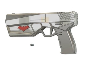 rosso cappuccio pistola 3d print model - Mito3D