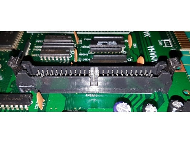 Yamaha yis 805 Mainboard 39 Idc Verbinder sperren Kabel msx Slot Hefe 3D print model - Mito3D