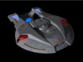steamrunner class starship 3d print model - Mito3D