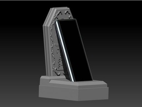 futurama lápida sepulcral teléfono estante soporte 3d print model - Mito3D