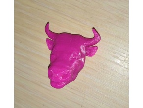 bull head 3d print model - Mito3D