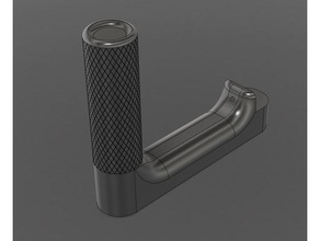 grip handle overbed table gripping texture 3d print model - Mito3D