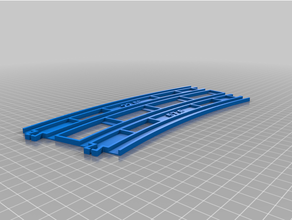 courbe rail pistes plarail 3d print model - Mito3D