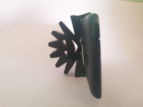 soporte paraca tel antecedentes tpu accessori telefono elástico flexible goma pinza smartphone celular 3d print model - Mito3D