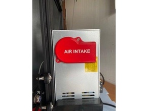 air intake- ender 3 pro fan cover aeronautical remix 3d print model - Mito3D