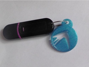 keychain flash drive 3d print model - Mito3D
