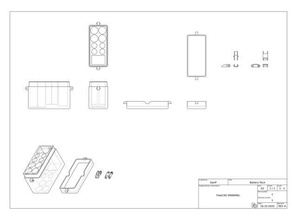batteria pacco 3d print model - Mito3D