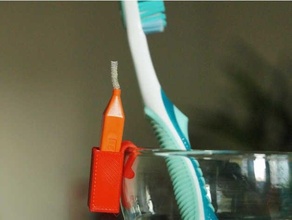 gap toothbrush clip holster 3d print model - Mito3D