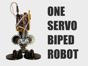 cogsy servo omnidirectional biped robot 3d print model - Mito3D