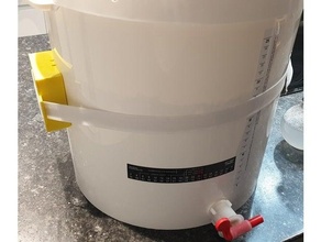 homebrew probe holders ds18b20 stc1000 fermentation vessel beer barrel bonus drip tray 3d print model - Mito3D