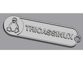 porte cl officiel l'association gul tricassinux association Linux cles 3d print model - Mito3D