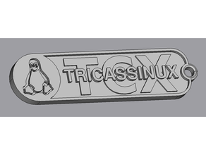 porte cl versiyon tcx bağlantı Tricassinux gül linux cls 3d print model - Mito3D