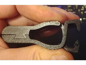 Handschuh Clip unterstützt 3d print model - Mito3D