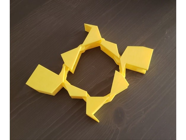 klappbar Präparation griechisch Kreuz Hexagon 3D print model - Mito3D
