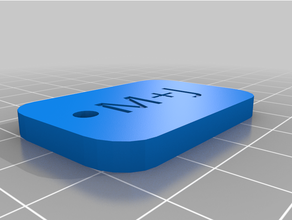 keychain version 2 3d keychains 3d print model - Mito3D