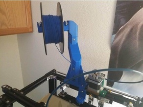 ender 5 2040 extrusion mounted spool holder filament 3d print model - Mito3D
