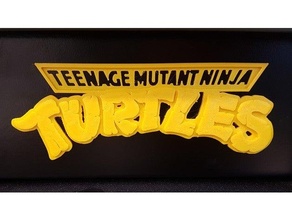 tmnt Teenager Mutant Ninja Schildkröte Logo 3dlogo 3d 3d print model - Mito3D