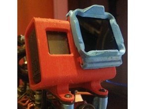 tbs sourceone hero 5 6 7 mount + filter +fusion360 files 3d print model - Mito3D