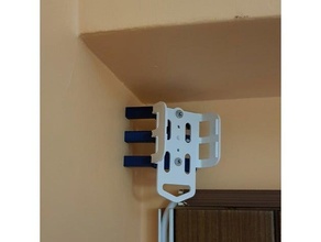 wall double socket - 2'li 3'l priz duvar aparat hanger power 3d print model - Mito3D