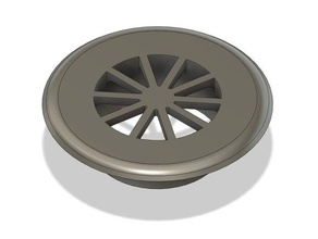 circular drenar cobrir bainha 35 orifício 3d print model - Mito3D
