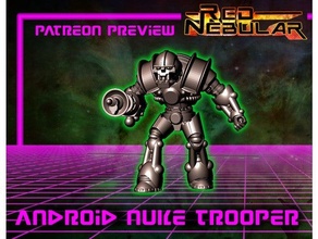 android nukatrooper 40k abc warriors droid necron patreon red nebular retro robot tabletop wargaming warhammer 3d print model - Mito3D