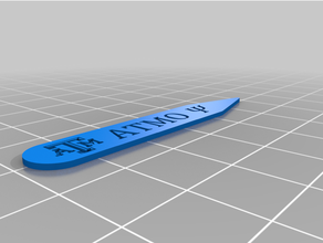 texas a&m university collar stay - simple 3d print model - Mito3D